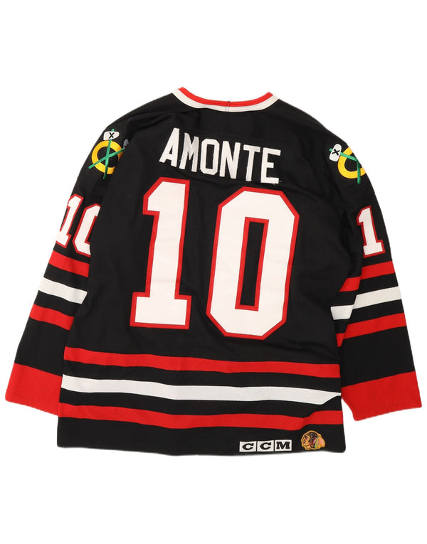 CCM NHL Mens Chicago Blachawks Tonny Amonte 10 Jersey Top Large Black