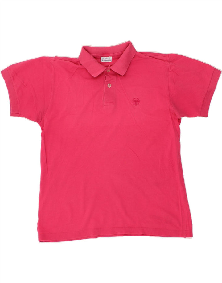SERGIO TACCHINI Mens Polo Shirt Small Pink Vintage Sergio Tacchini and Second-Hand Sergio Tacchini from Messina Hembry 