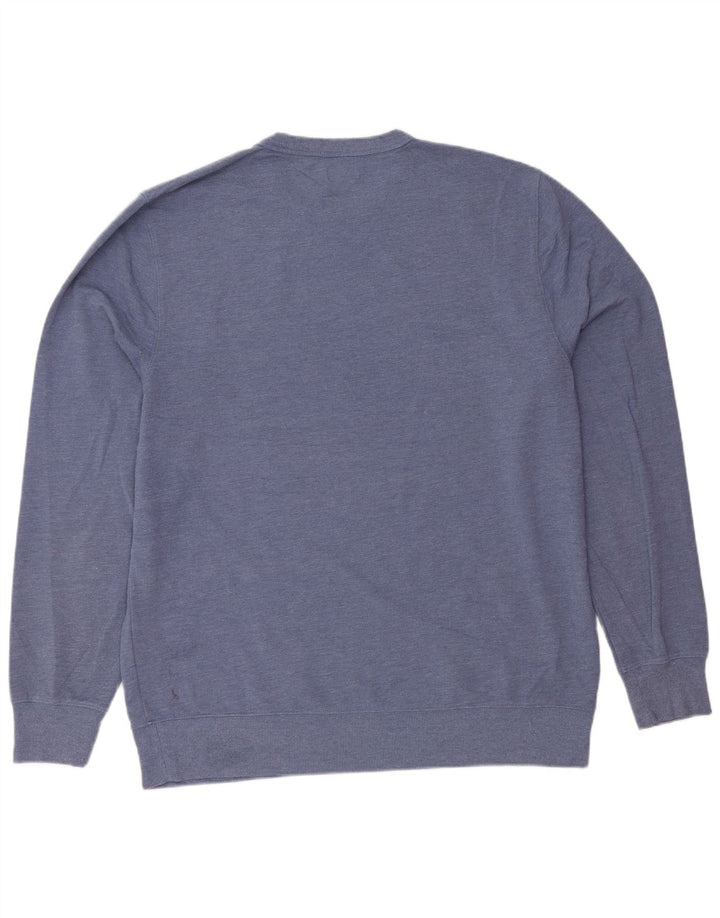 J. CREW Mens Sweatshirt Jumper XL Blue Cotton