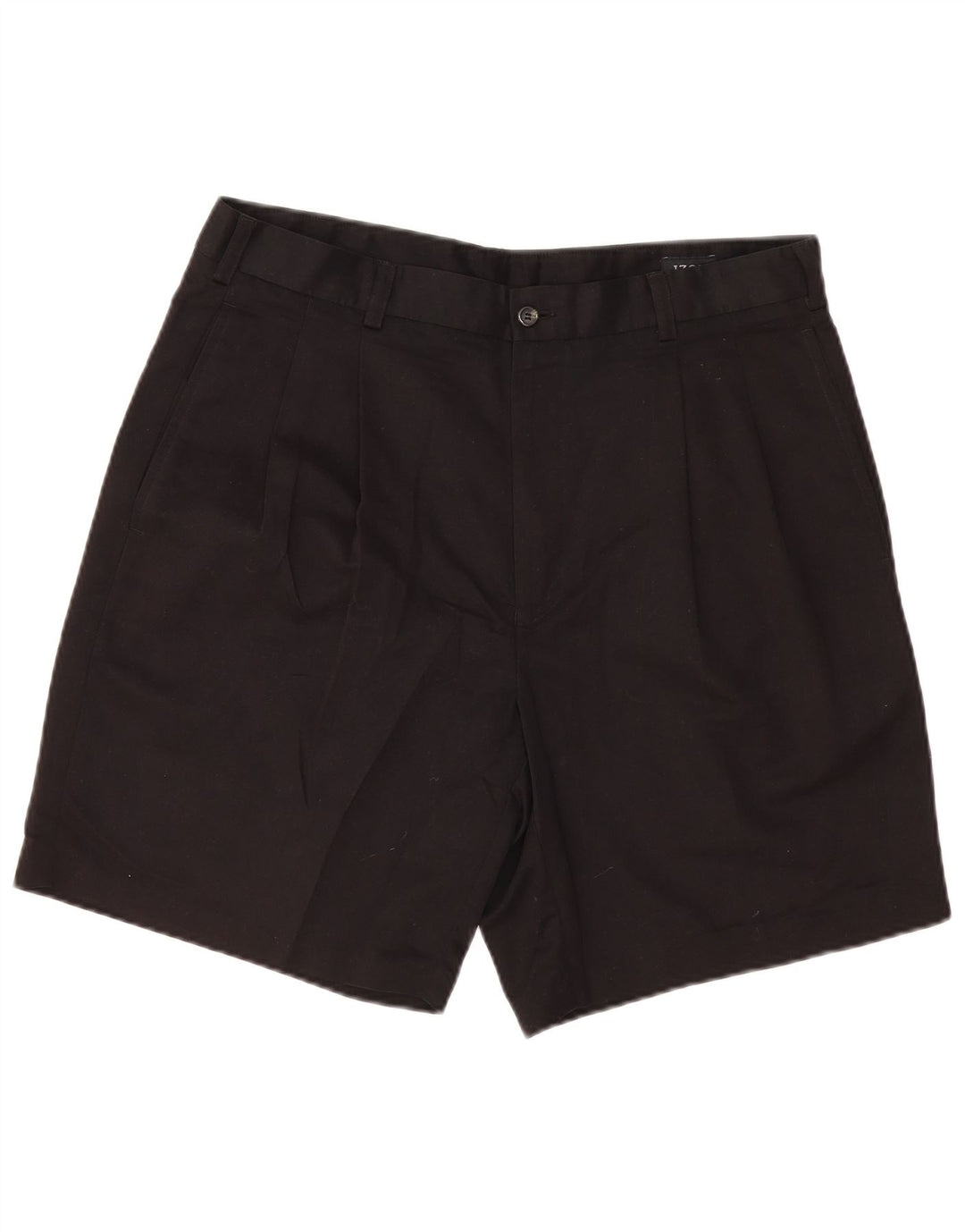 Izod Herre Pegged Chino Shorts W36 Large Black Polyester