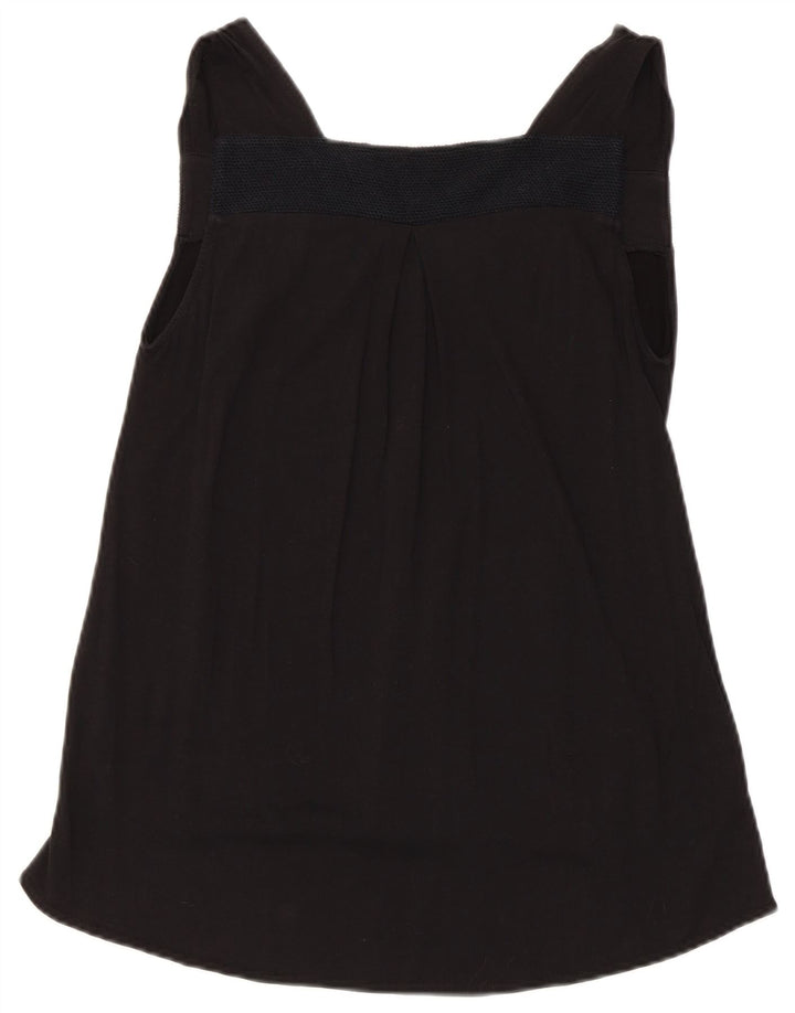 Zara Womens Sleeveless Tunic Top UK 12 Medium Black