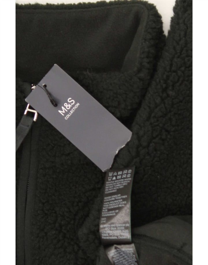 Marks & Spencer Chaqueta polar para mujer UK 20 2XL Verde Poliéster