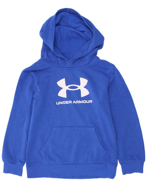 Under Armour Sweat à capuche graphique pour garçon 6-7 ans Bleu Coton
