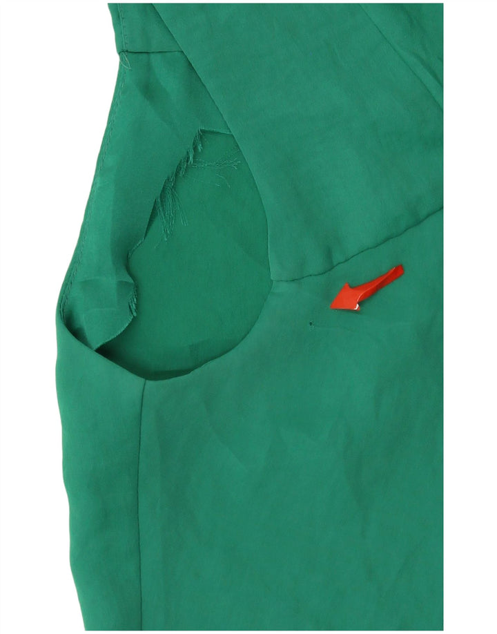 Zara Womens Sleeveless Shift Dress UK 14 Medium Green