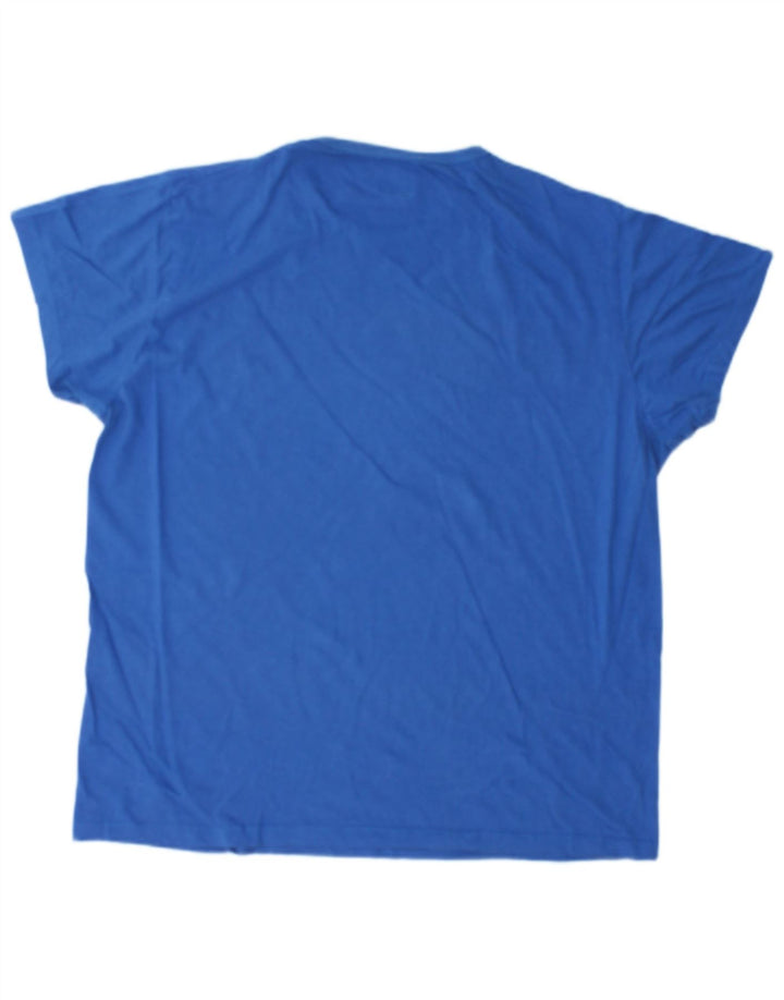 JACK & JONES Mens Graphic T-Shirt Top XL Blue