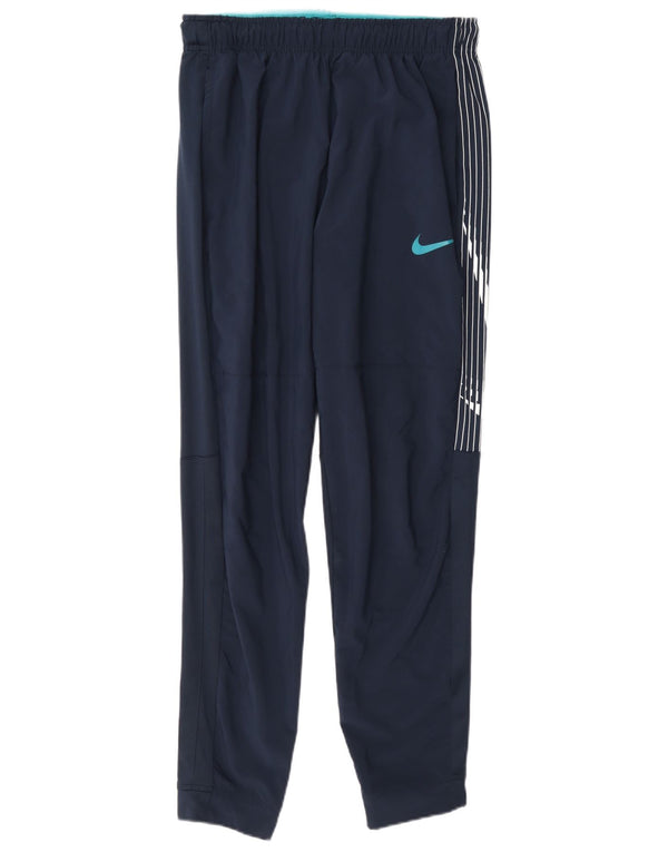 Pantaloni da tuta con grafica Nike da uomo, pantaloni da jogging, medio, blu navy, in poliestere