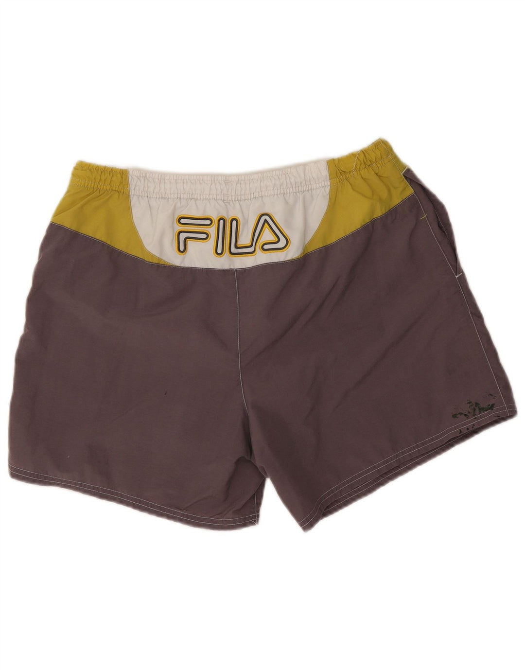 Fila Mens Graphic Swimming Shorts Large  Grey Colourblock Polyamide