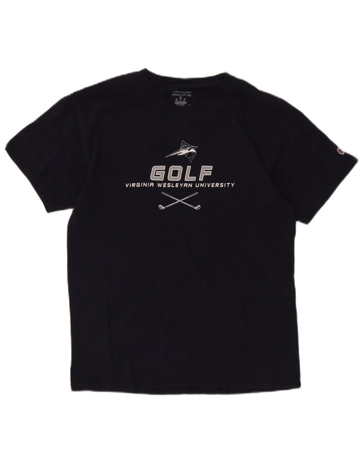 Ανδρικό T-Shirt Champion Graphic Top Medium Navy Blue