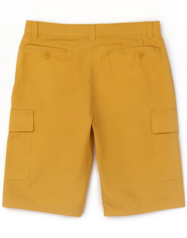 Sea Barrier Mens Cargo Shorts IT 48 Medium W38 Gelbe Baumwolle