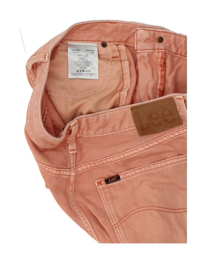 LEE Womens Carol Slim Jeans W31 L30 Red Cotton Vintage Lee and Second-Hand Lee from Messina Hembry 