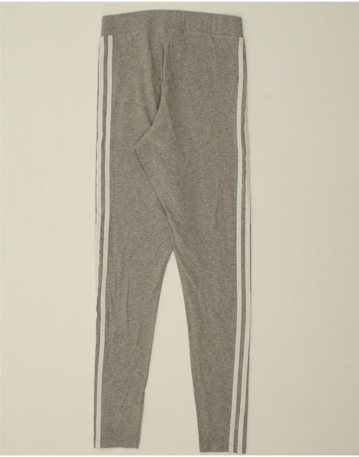 ADIDAS Womens Leggings UK 8 Small  Grey Cotton Vintage Adidas and Second-Hand Adidas from Messina Hembry 