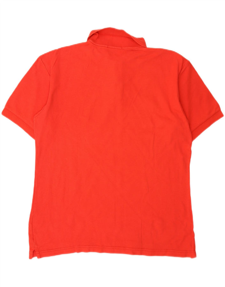 Fila Mens Polo Shirt Medium Red Cotton