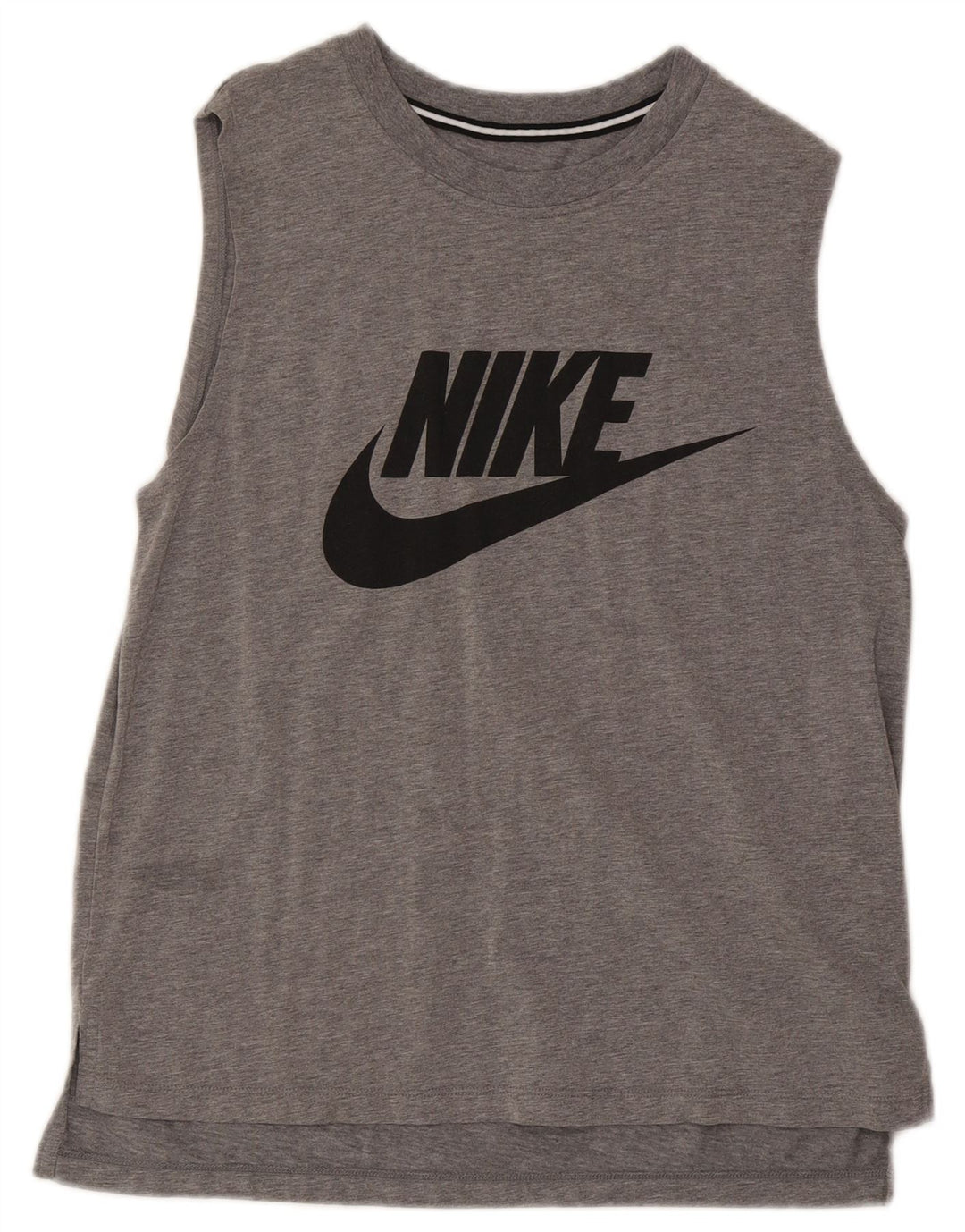 Nike Mens Graphic Vest Top Medium Grey Flecked Cotton