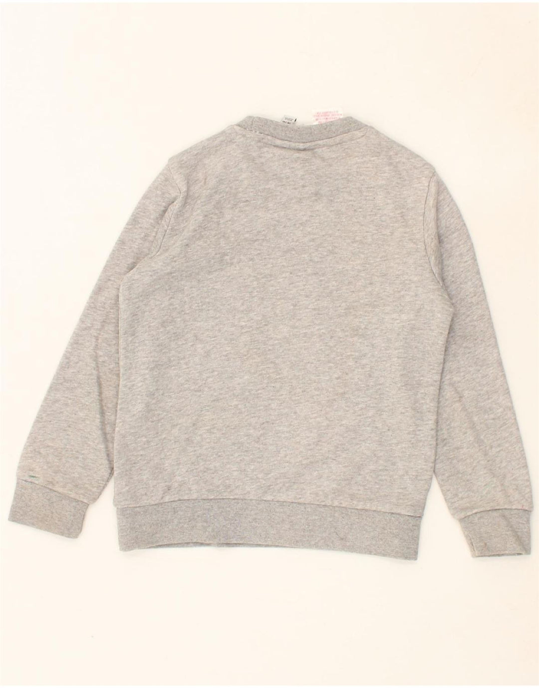 ADIDAS Boys Graphic Sweatshirt Jumper 7-8 Years Grey Cotton Vintage Adidas and Second-Hand Adidas from Messina Hembry 