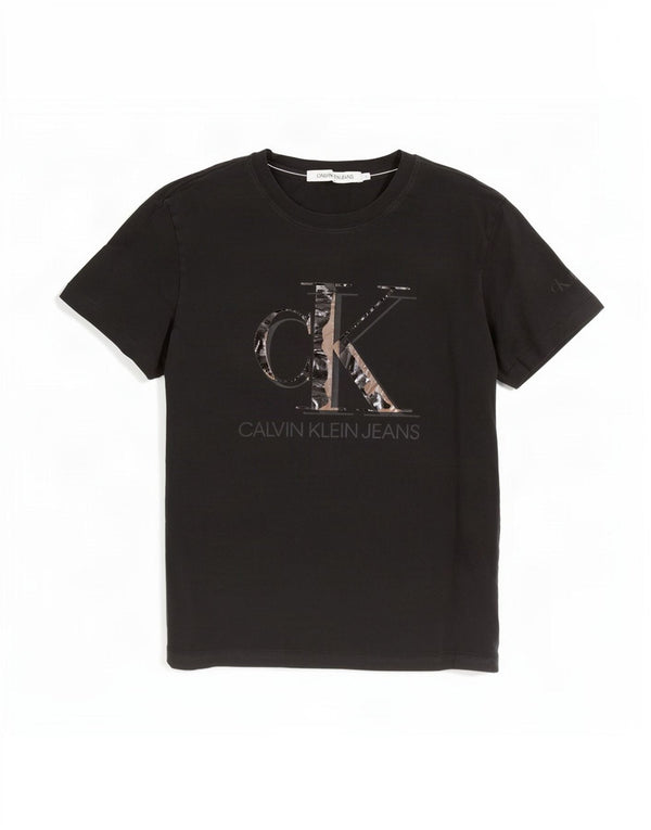 Calvin Klein Jeans Mens Graphic T-Shirt Top Small Black Cotton