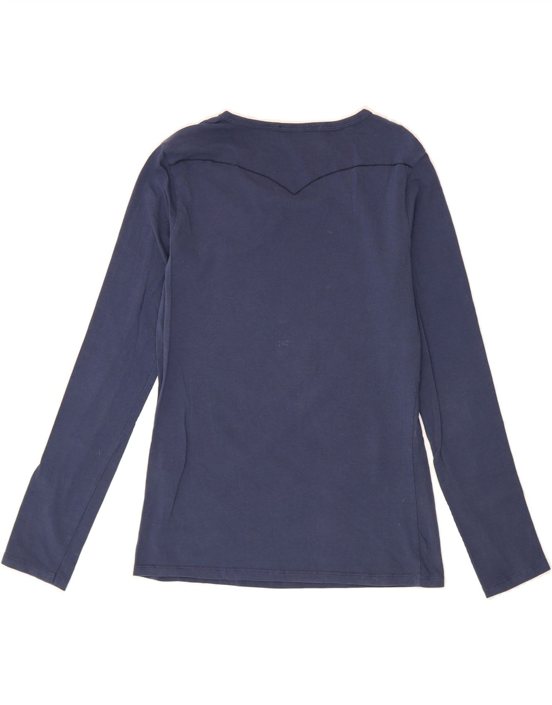 LEVI'S Womens Top Long Sleeve UK 12 Medium Navy Blue Cotton Vintage Levi's and Second-Hand Levi's from Messina Hembry 