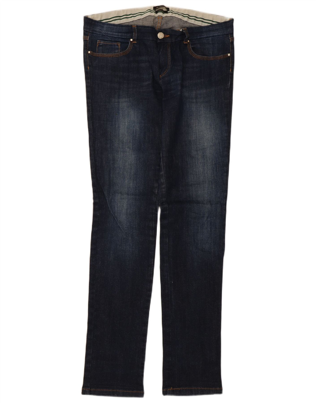 Jeans Slim Feminino Massimo Dutti W30 L31 Azul Marinho