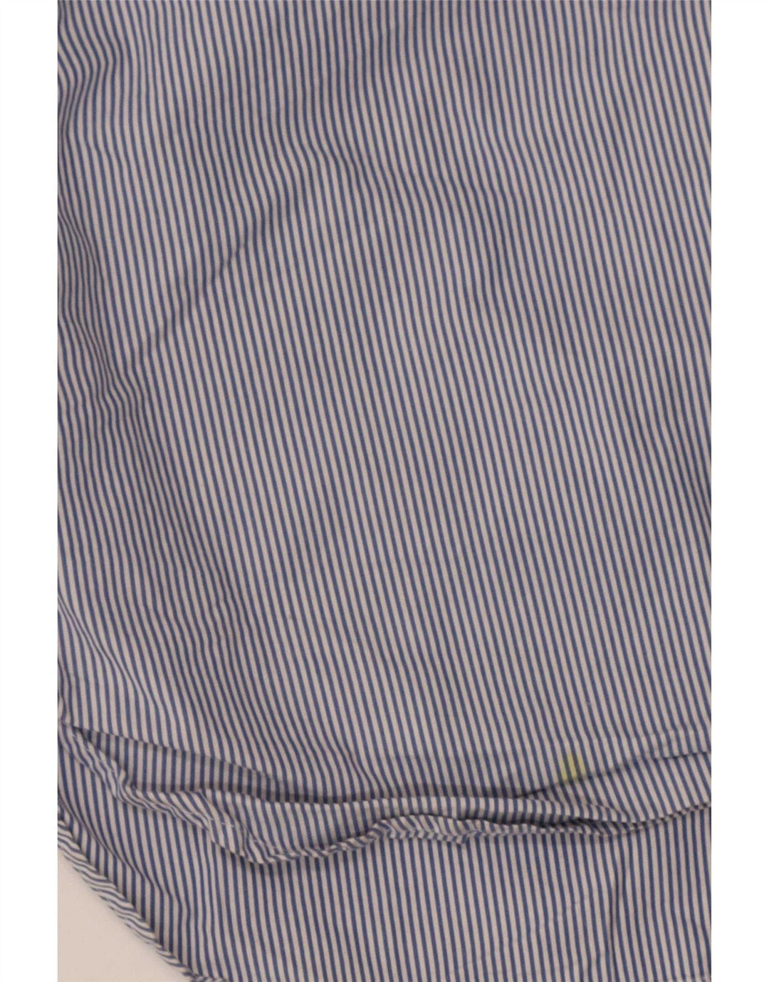 Camisa masculina Superdry algodão risca de giz azul médio