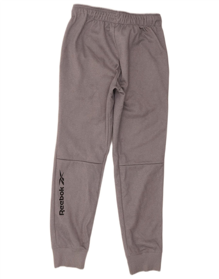 Reebok Mens Graphic Cargo Tracksuit Trousers Joggers Small Grey Polyester