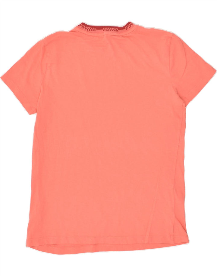 PUMA Womens Graphic T-Shirt Top UK 10 Small Pink Cotton | Vintage Puma | Thrift | Second-Hand Puma | Used Clothing | Messina Hembry 