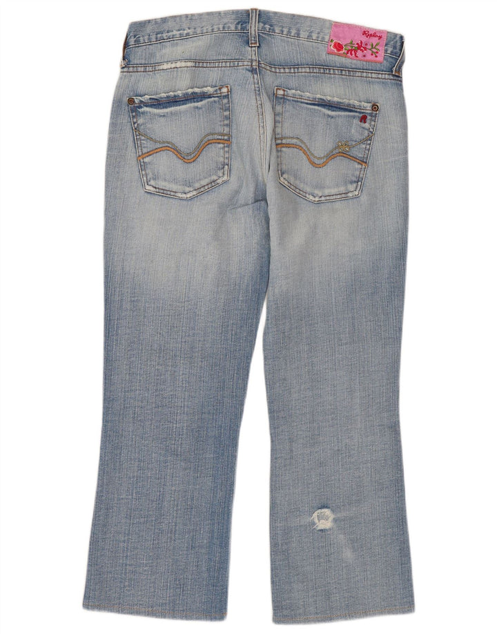 Replay Womens Cropped Jeans W27 L23 Blue Cotton