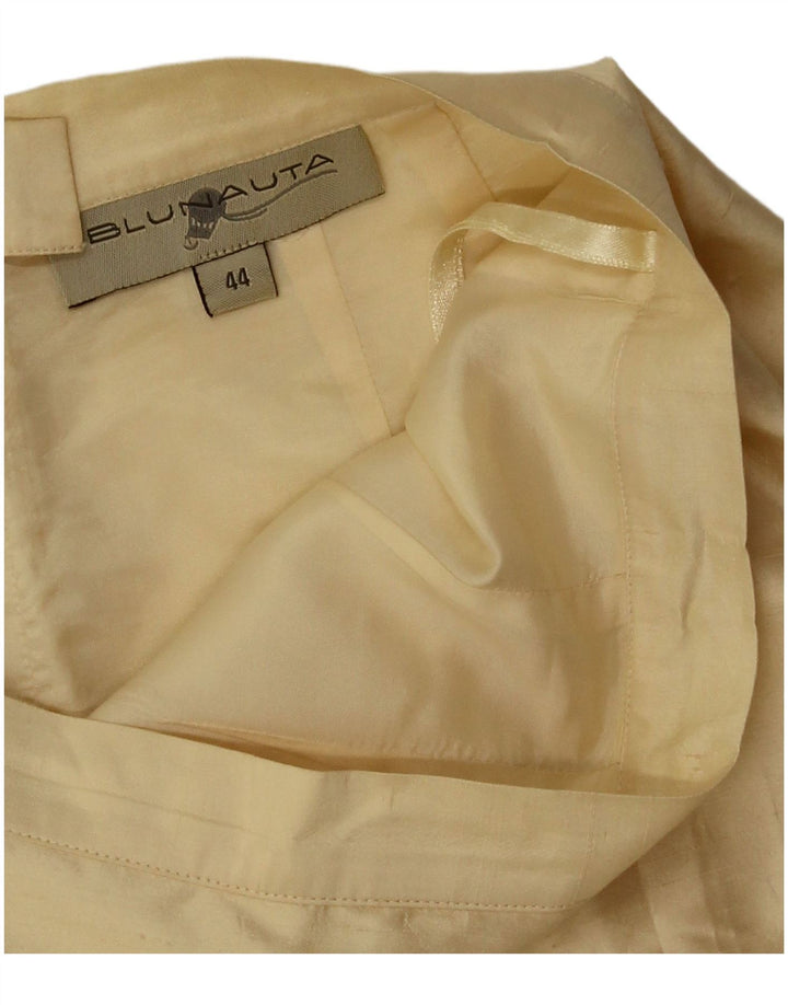 Blunauta Womens Straight Skirt IT 44 Medium W28 Beige Acetate