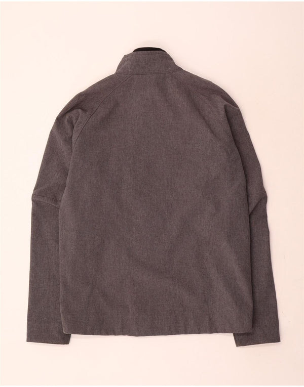 Giacca a vento grafica da uomo Hummel UK 40 grande poliestere grigio