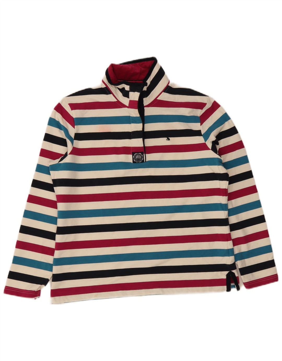 Joules Womens Sweatshirt Jumper UK 16 Large Multicoloured Striped