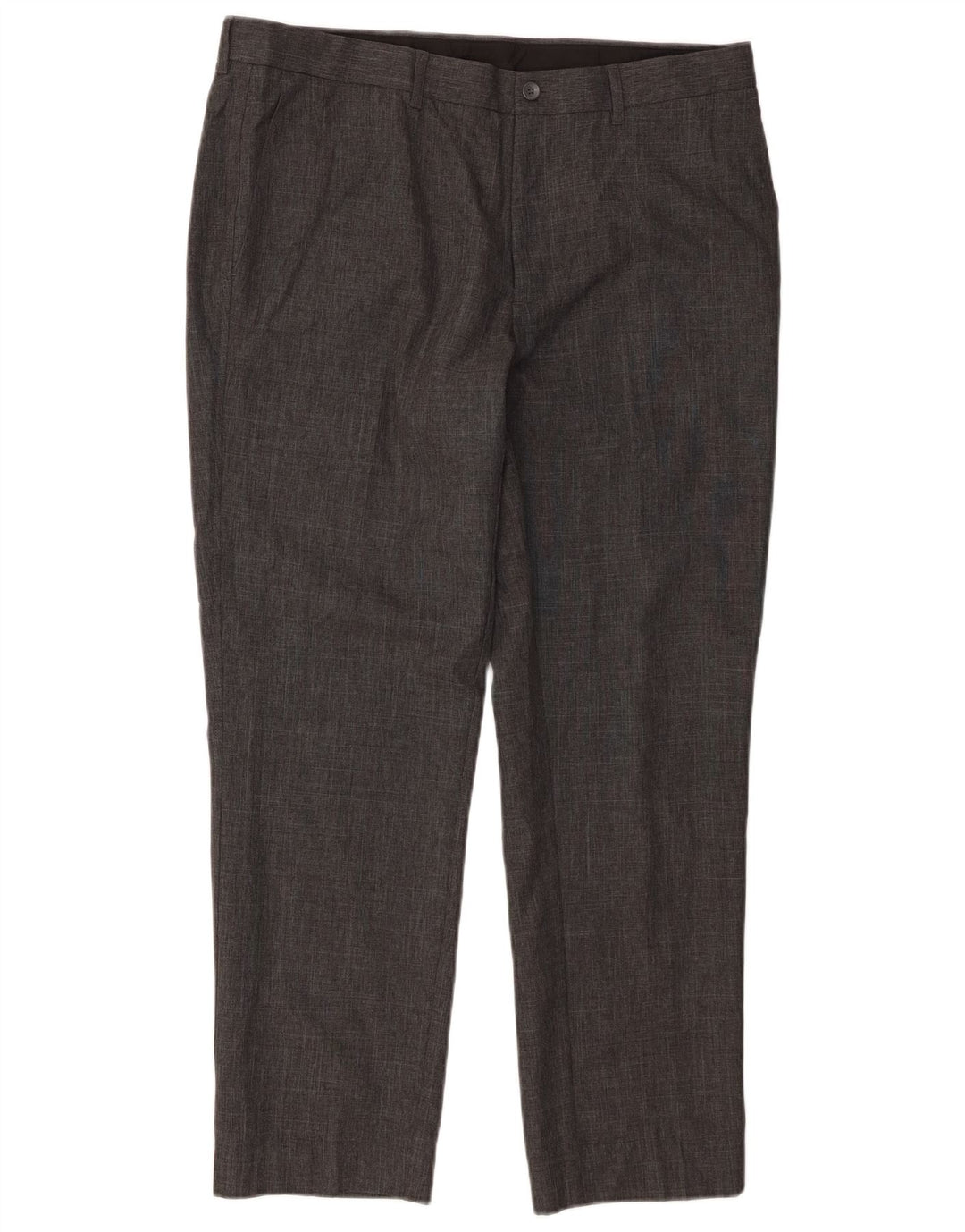 Marks & Spencer Mens Slim Suit Trousers W36 L29 Grey Polyester