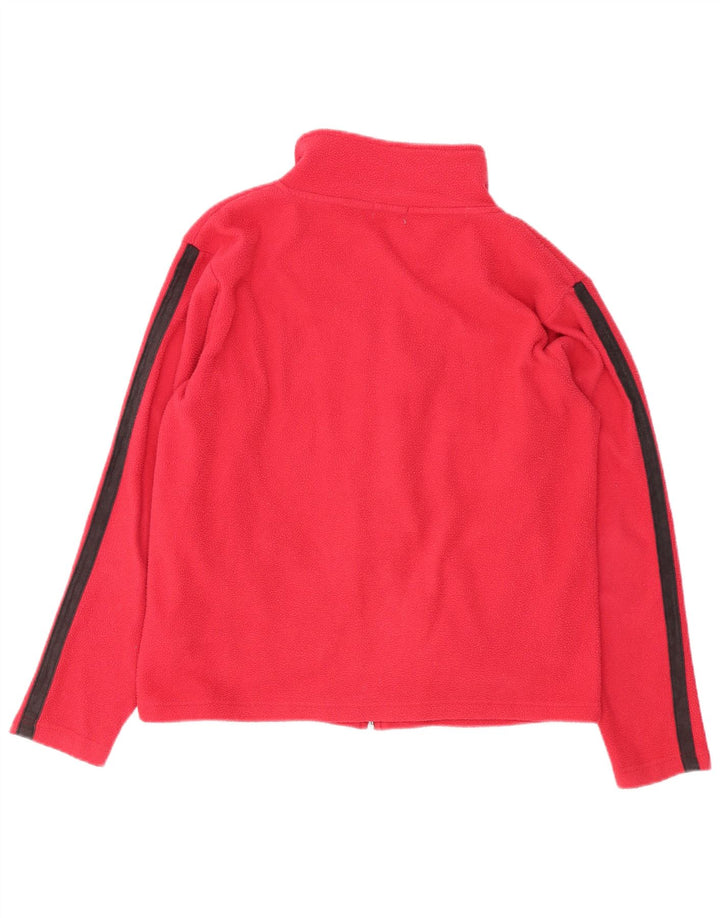 Kangaroos Womens Fleece Jacket UK 14 Medium Red