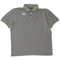 Kappa herre poloshirt, stor grå bomuld