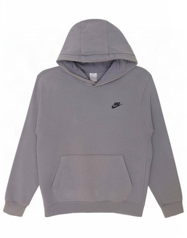 Nike Herren Kapuzenpullover aus mittelblauer Baumwolle