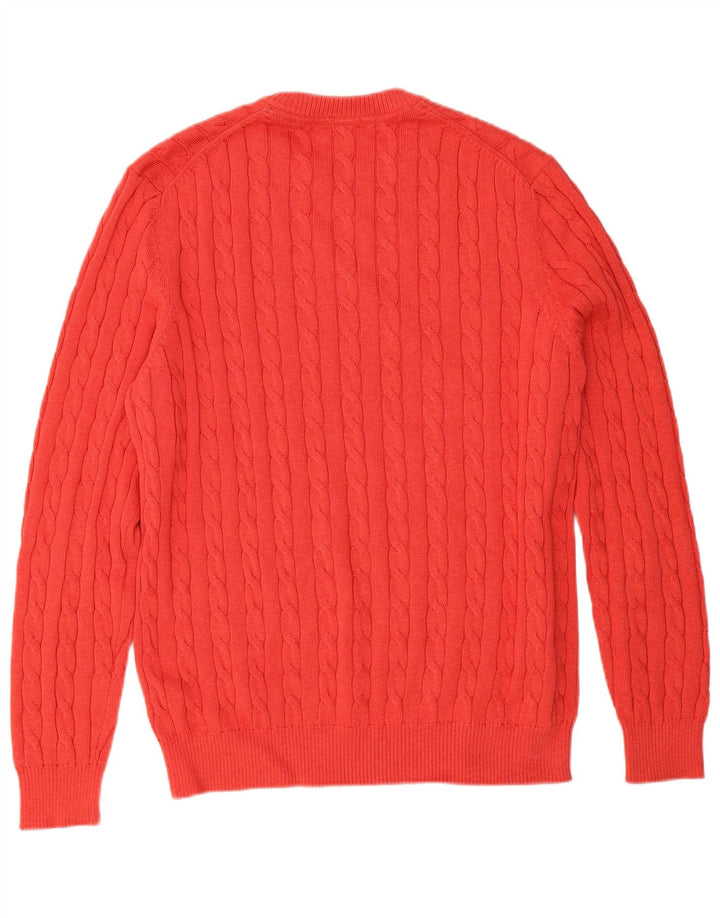 Maglione maglione girocollo da uomo Christian Berg in cotone rosso medio