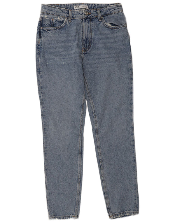 Zara Dame Distressed Skinny Jeans EU 36 XS W26 L30 Blå