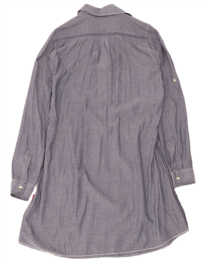 Kappa Womens Pullover Shirt Dress UK 14 Medium Blue Cotton