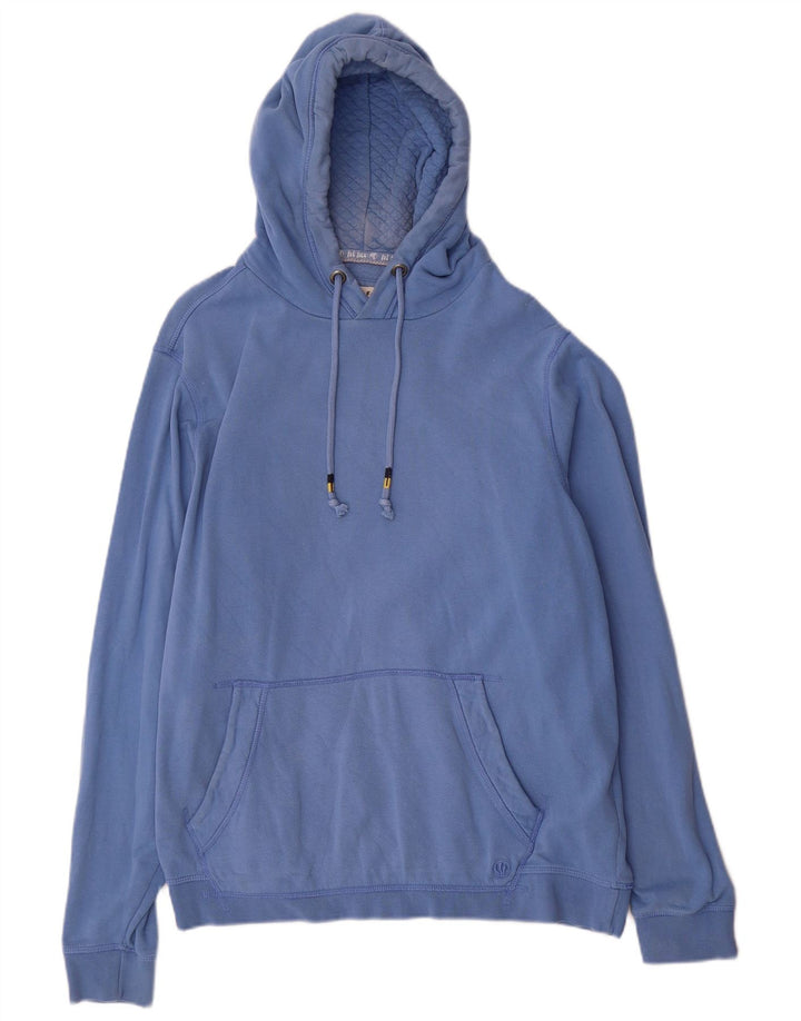 Fat Face Mens Hoodie Jumper Large Blue Cotton