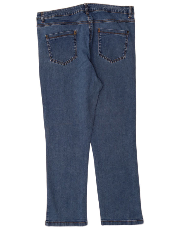 Cos Damen Straight Jeans UK 18 XL W36 L29 Blaue Baumwolle