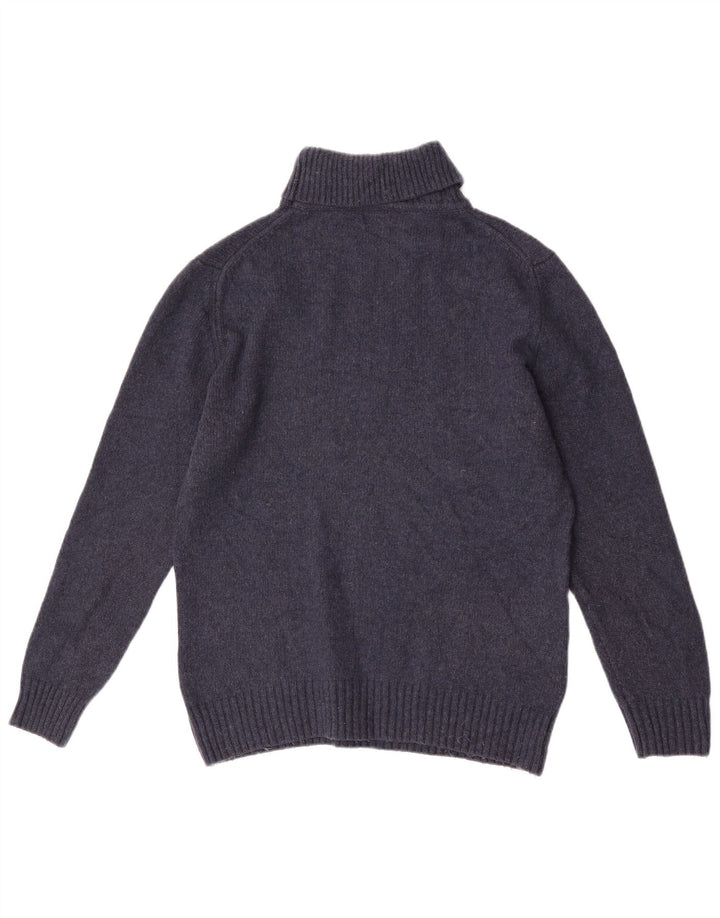 Maglione maglione collo alto da uomo Zara grande blu navy