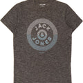 JACK & JONES Mens Graphic T-Shirt Top Medium Grey Polyester Vintage Jack & Jones and Second-Hand Jack & Jones from Messina Hembry 
