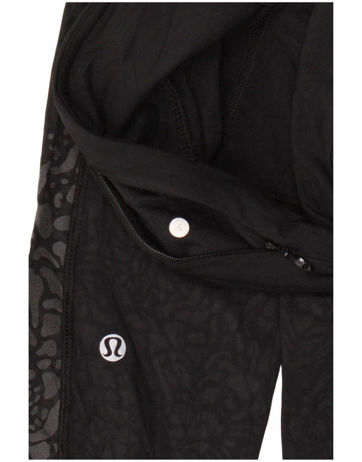 Legginsy damskie Lululemon US 6, średni czarny nadruk zwierzęcy