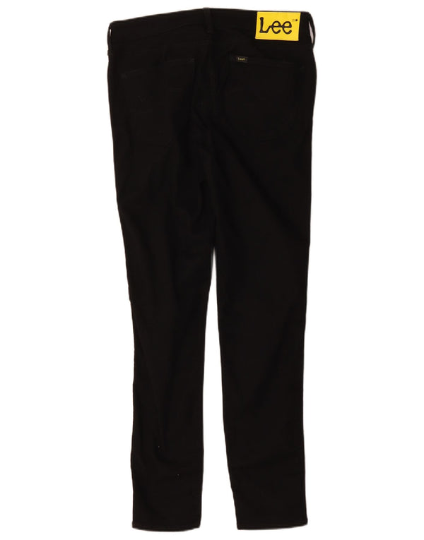 Lee Damen Scarlett Skinny Jeans W30 L28 Schwarze Baumwolle