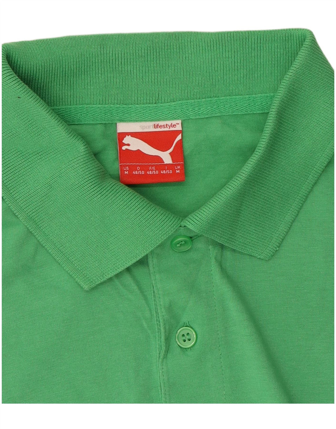 PUMA Mens Polo Shirt Medium Green