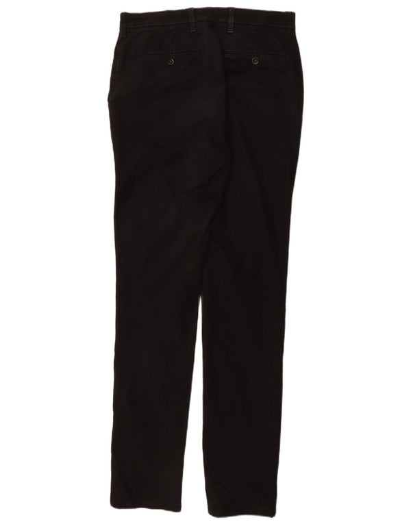 Pantaloni chino slim da uomo Marks & Spencer W30 L35 cotone nero
