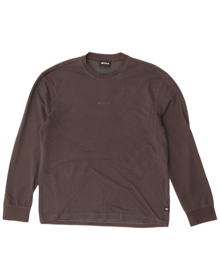 Gas Herren Top Langarm Large Grau