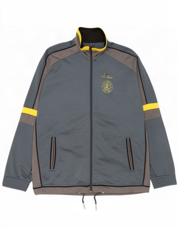 Brugi Veste de survêtement graphique pour homme XL Gris Colorblock Polyester
