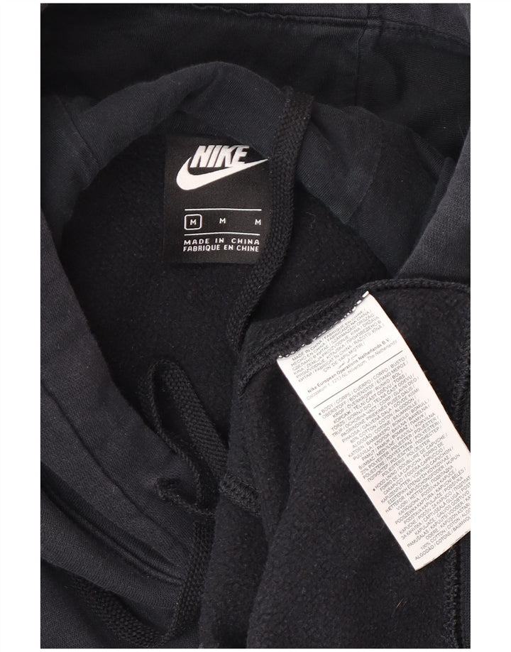 Nike Mens Hoodie Jumper Medium Navy Blue Cotton