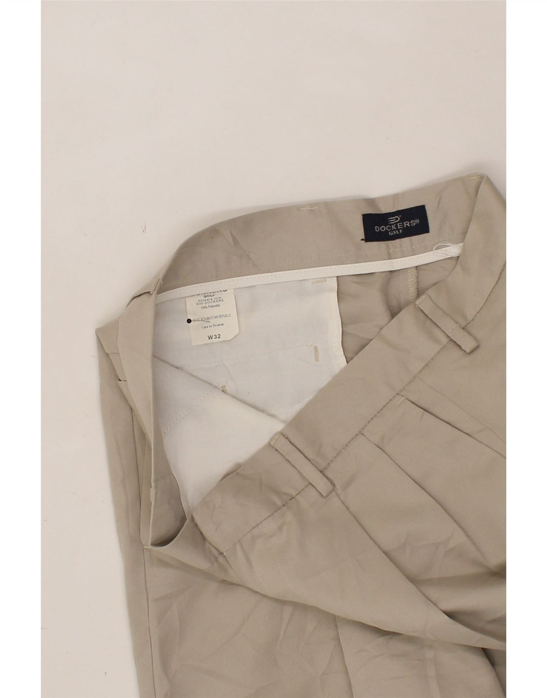 DOCKERS Mens Pegged Chino Shorts W32 Medium Beige Polyester Vintage Dockers and Second-Hand Dockers from Messina Hembry 