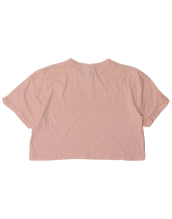 T-shirt grafica corta da donna Ellesse Top UK 10 piccola rosa
