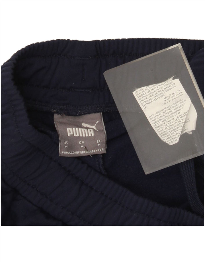 Puma Womens Tracksuit Trousers Joggers UK 12 Medium  Navy Blue Polyester