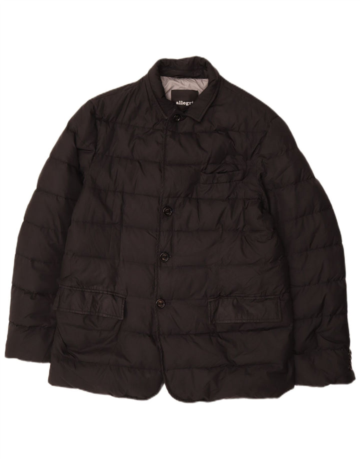 Allegri Mens Padded Jacket IT 54 2XL Black Polyester